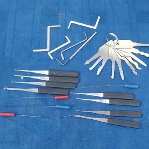 Locksmith Tool Sets(3) with Picks and Tension Wrenches NWOT